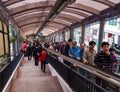 People on CentralÃ¢â¬âMid-Levels escalator of Hong Kong